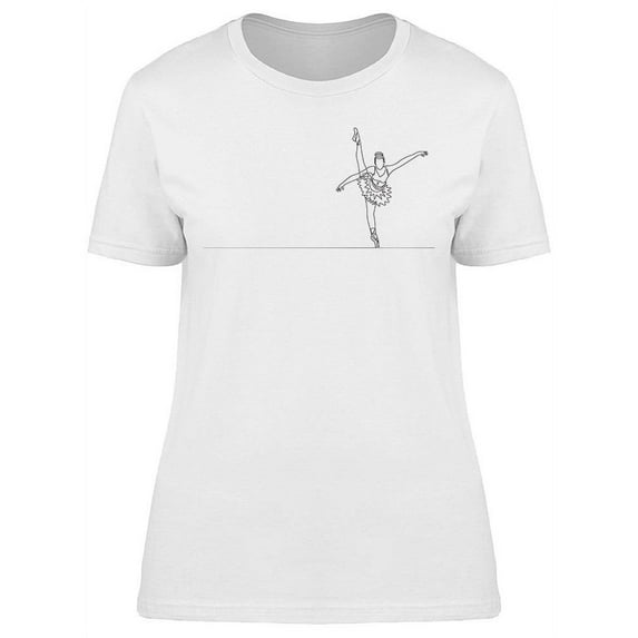 Young Ballerina Design T-Shirt Women -Image by Shutterstock, Female x-Large