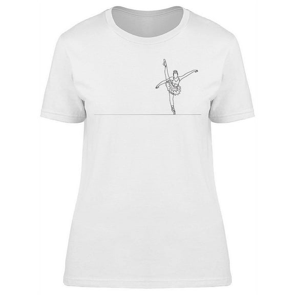 Young Ballerina Design T-Shirt Women -Image by Shutterstock, Female x-Large