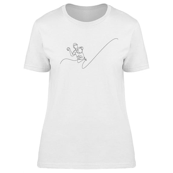 Young Baseball Player T-Shirt Women -Image by Shutterstock, Female Medium