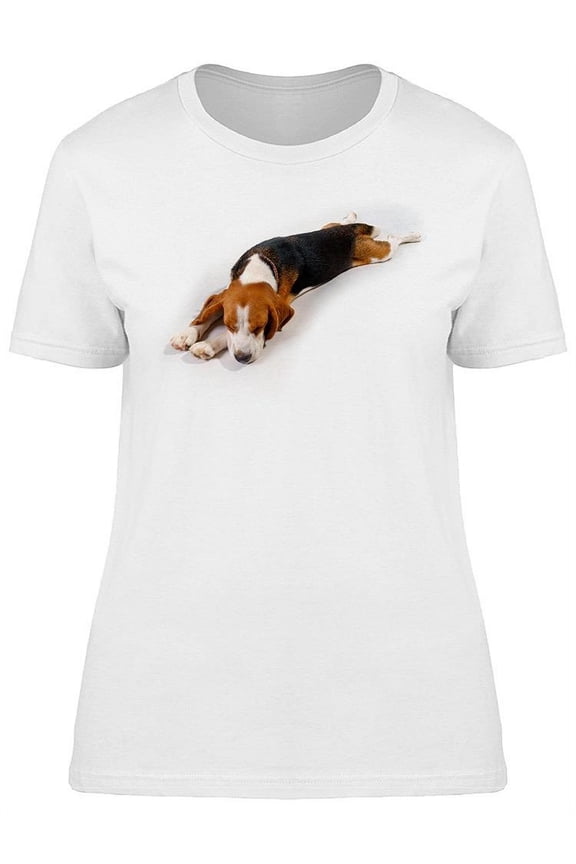 Young Beagle Sleeping. T-Shirt Women -Image by Shutterstock, Female 3X-Large