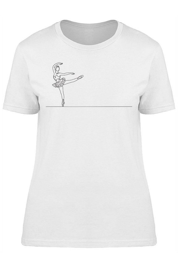Young Beautiful Ballet Dancer T-Shirt Women -Image by Shutterstock, Female Medium