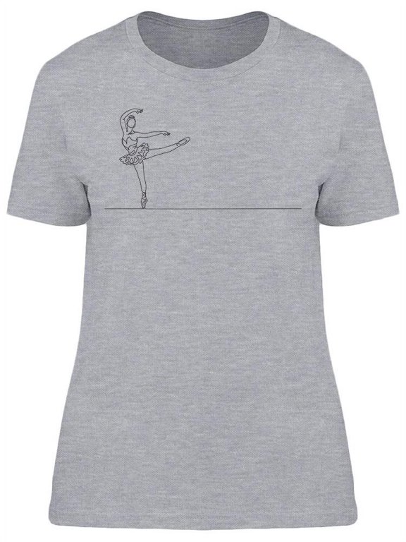 Young Beautiful Ballet Dancer T-Shirt Women -Image by Shutterstock, Female XX-Large