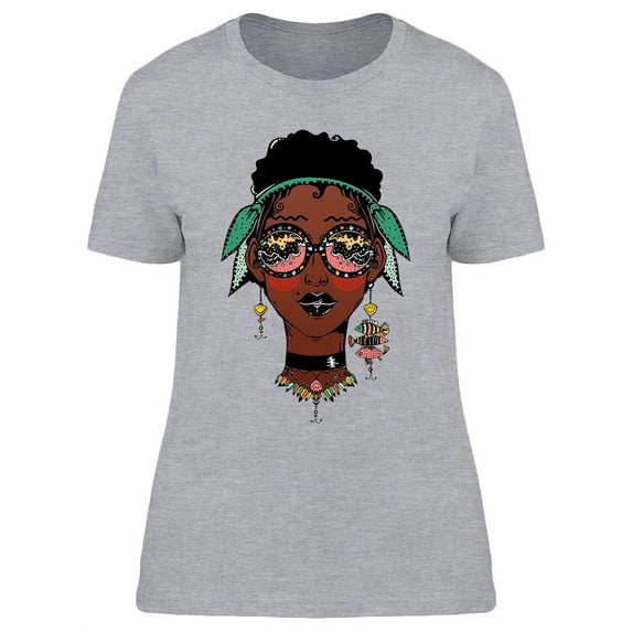 Young Beautiful Girl T-Shirt Women -Image by Shutterstock, Female XX-Large