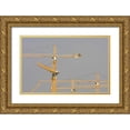 thumbnail image 1 of Young, Bill 14x10 Gold Ornate Wood Framed with Double Matting Museum Art Print Titled - UAE, Dubai, Marina Yellow construction cranes, 1 of 4