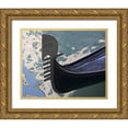 thumbnail image 1 of Young, Bill 14x12 Gold Ornate Wood Framed with Double Matting Museum Art Print Titled - Italy, Venice Ornate prow of gondola, 1 of 4