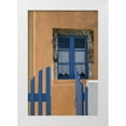 thumbnail image 1 of Young, Bill 23x32 White Modern Wood Framed Museum Art Print Titled - Greece, Santorini Open blue gate and window, 1 of 4