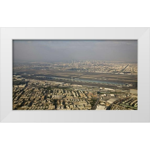 Young, Bill 24x15 White Modern Wood Framed Museum Art Print Titled - UAE, Dubai Dubai International Airport
