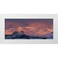 thumbnail image 1 of Young, Bill 32x16 White Modern Wood Framed Museum Art Print Titled - Iceland Landscape of glacier at sunset, 1 of 4