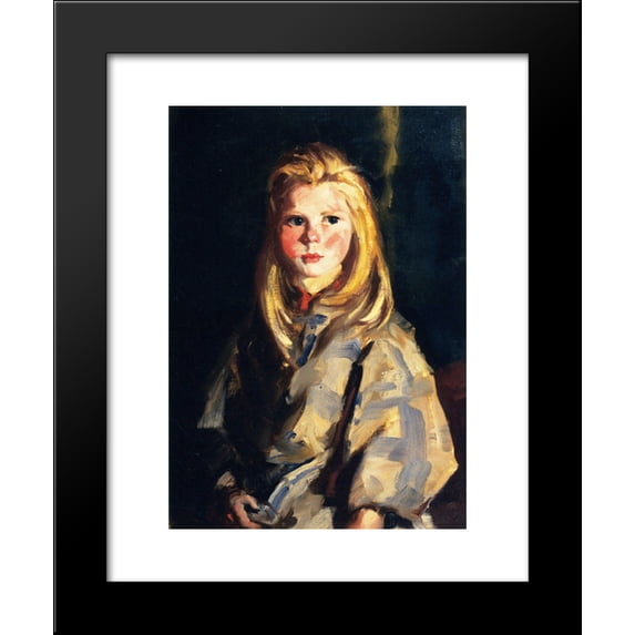 Young Blond Girl, Corrymore Lass (Bridget Lavelle) 20x24 Framed Art Print by Robert Henri