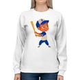 thumbnail image 1 of Young Boy Baseball Sweatshirt Women -SPIdeals Designs, Female Small, 1 of 4