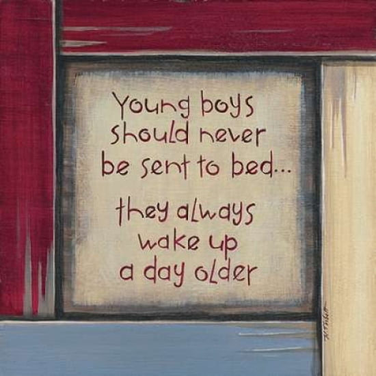 Young Boys Canvas Art - Karen Tribbet (24 x 24)
