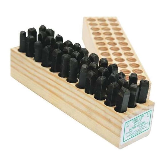 Young Bros Stamp Works Hand Stamp Kit, Letter/Number Set 06362