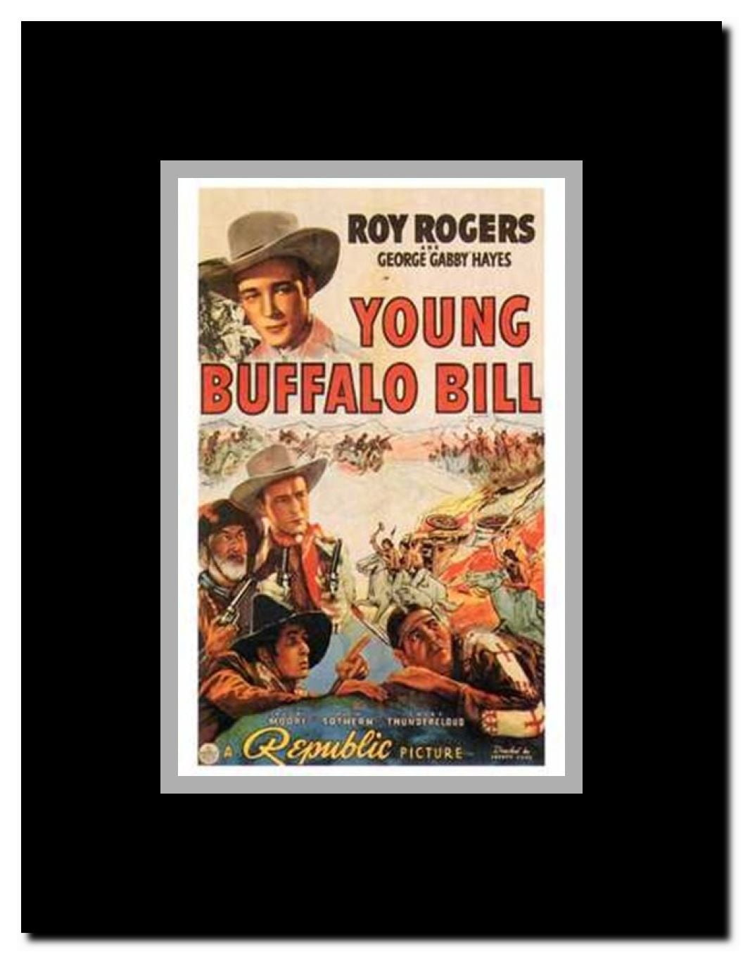 Young Buffalo Bill Framed Movie Poster