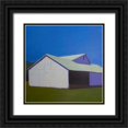 thumbnail image 1 of Young, Carol 20x20 Black Ornate Wood Framed with Double Matting Museum Art Print Titled - Lonely Barn, 1 of 4