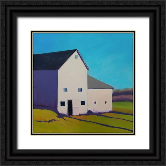 Young, Carol 20x20 Black Ornate Wood Framed with Double Matting Museum Art Print Titled - Purple Shade