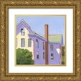 thumbnail image 1 of Young, Carol 26x26 Gold Ornate Wood Framed with Double Matting Museum Art Print Titled - Bucolic Structure IV, 1 of 4