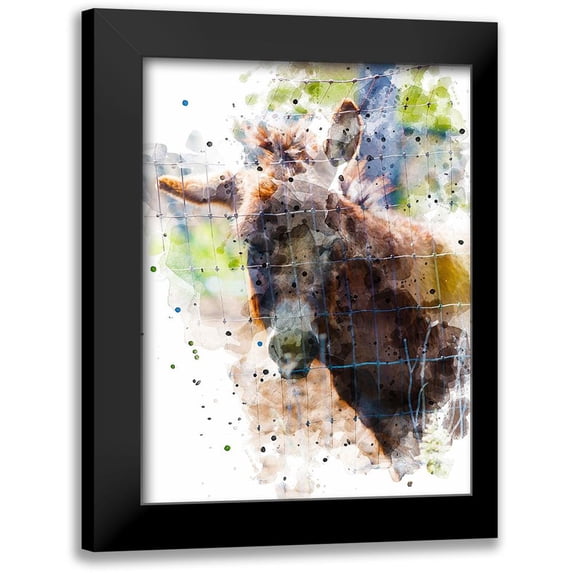 Young, Chamira 12x14 Black Modern Framed Museum Art Print Titled - Donkey