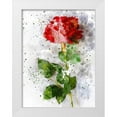thumbnail image 1 of Young, Chamira 12x14 White Modern Wood Framed Museum Art Print Titled - Rose in Bloom, 1 of 4