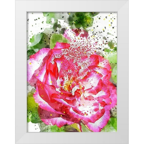 Young, Chamira 15x18 White Modern Wood Framed Museum Art Print Titled - Floral in Bloom II