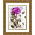 thumbnail image 1 of Young, Chamira 19x24 Gold Ornate Wood Framed with Double Matting Museum Art Print Titled - Rose in Bloom II, 1 of 4