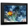 thumbnail image 1 of Young, Chamira 24x19 Black Modern Framed Museum Art Print Titled - Blue and Yellow Floral, 1 of 5