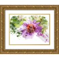 thumbnail image 1 of Young, Chamira 32x25 Gold Ornate Wood Framed with Double Matting Museum Art Print Titled - Floral in Bloom XI, 1 of 4