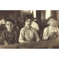 thumbnail image 1 of Young Cigarmakers. Three Young Boys At Work In A Cigar Making Factory History (24 x 18), 1 of 1