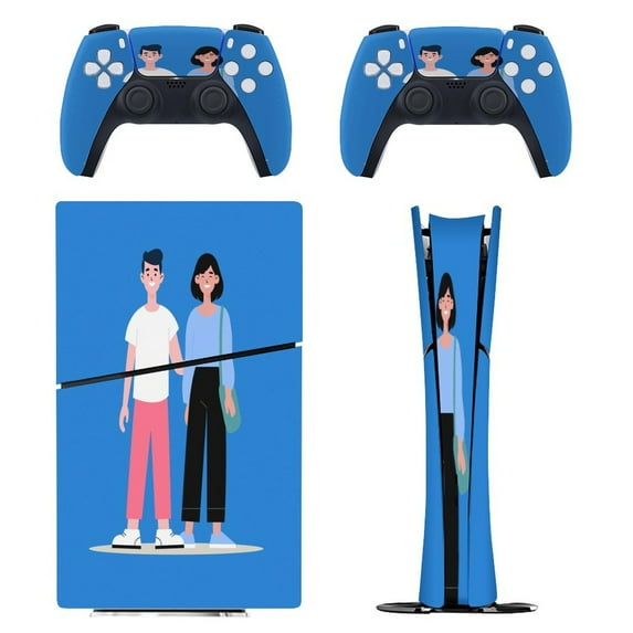 Young Couple PS5/PS5 Slim Digital Disc Skin Sticker For Console And Controller Skins