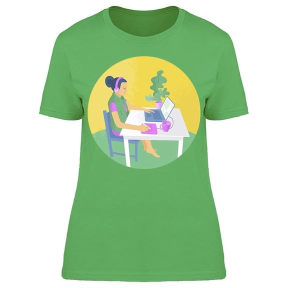 Young Designer Girl T-Shirt Women -Image by Shutterstock, Female Large