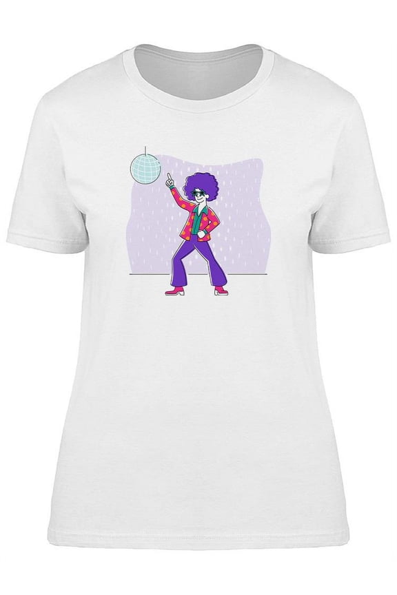 Young Disco Dancer T-Shirt Women -Image by Shutterstock, Female Medium