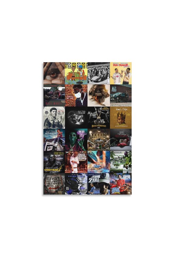 Young Dolph Poster Rapper Hiphop Music Album Cover Canvas Art Poster(2) Canvas Poster Wall Art Picture Prints Hanging Photo Gift Decor Home Posters Artworks 12x18inch(30x45cm)