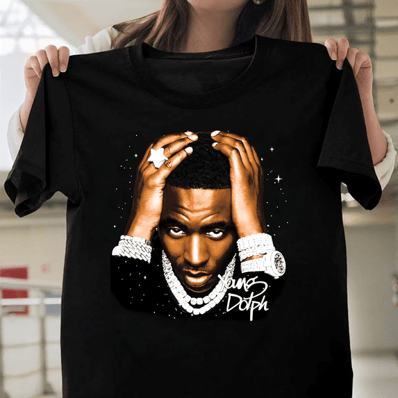 Young Dolph Rapper Hip Hop Legend Memorial Signature Tribute Graphic Unisex T-Shirt, Size Up to 5XL