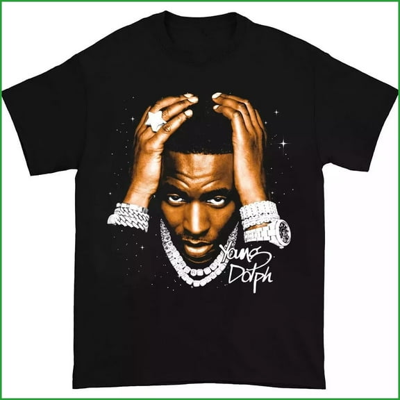 Young Dolph Signature Gift For Fan T-Shirt Black Color
