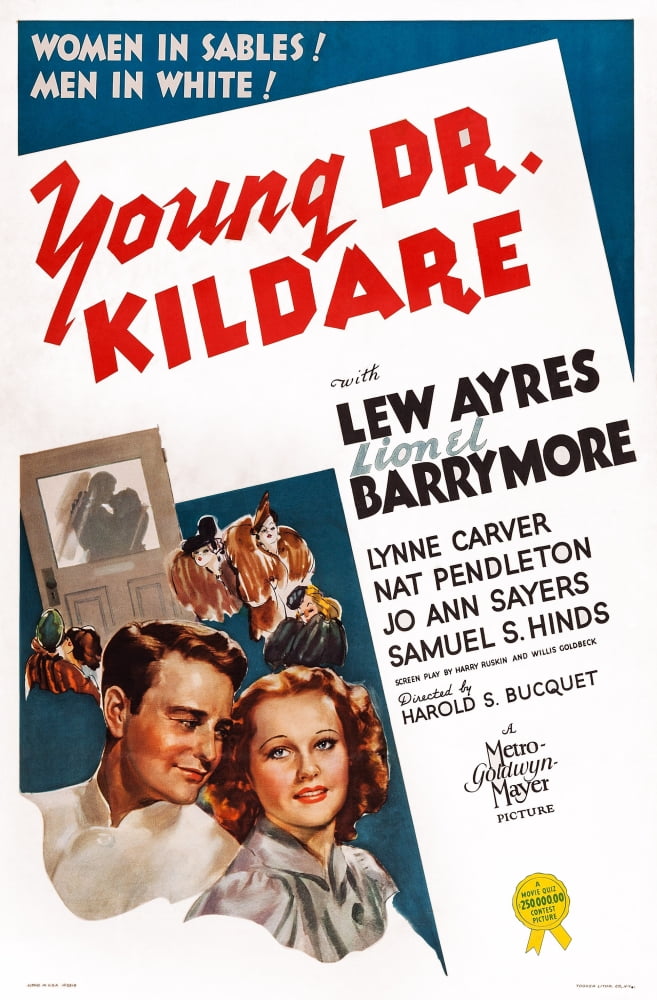 Young Dr. Kildare (Aka Young Doctor Kildare) Poster Art LR Lew Ayres