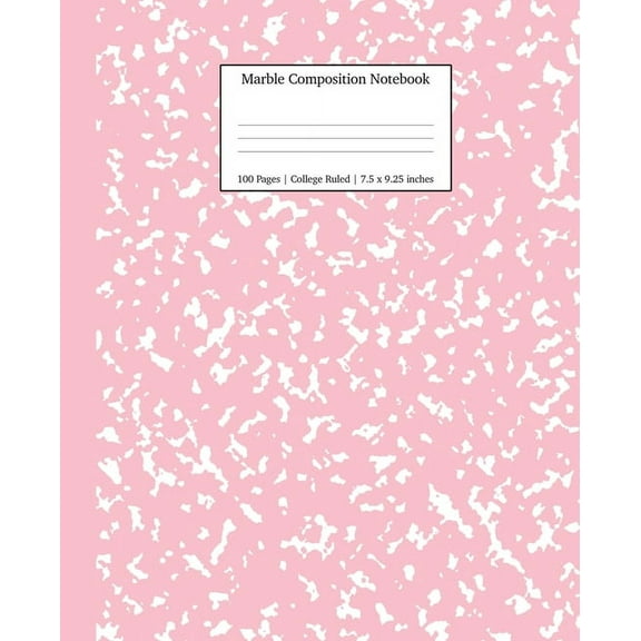 Young Dreamers Press Marble Composition Notebooks (Paperback), 7.5" x 9.25", 50 Sheets