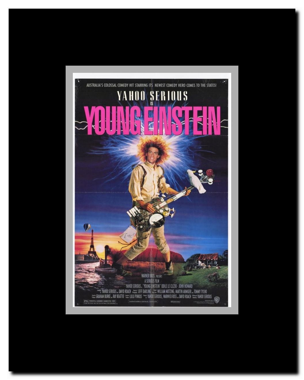 Young Einstein Framed Movie Poster