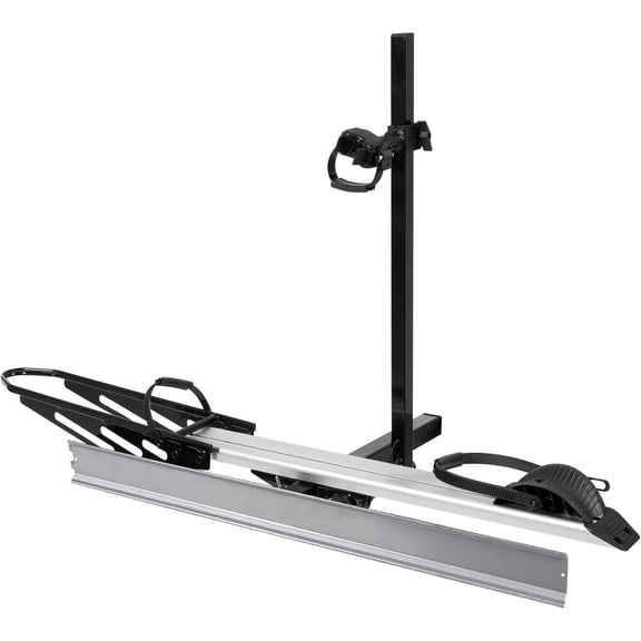 Vantana Bike Rack with Ramp, 100 lbs Capacity Hitch Mount Style Reinforced Alumium and Steel Bike Rack for Cars Trucks SUVs with 2'' Receiver