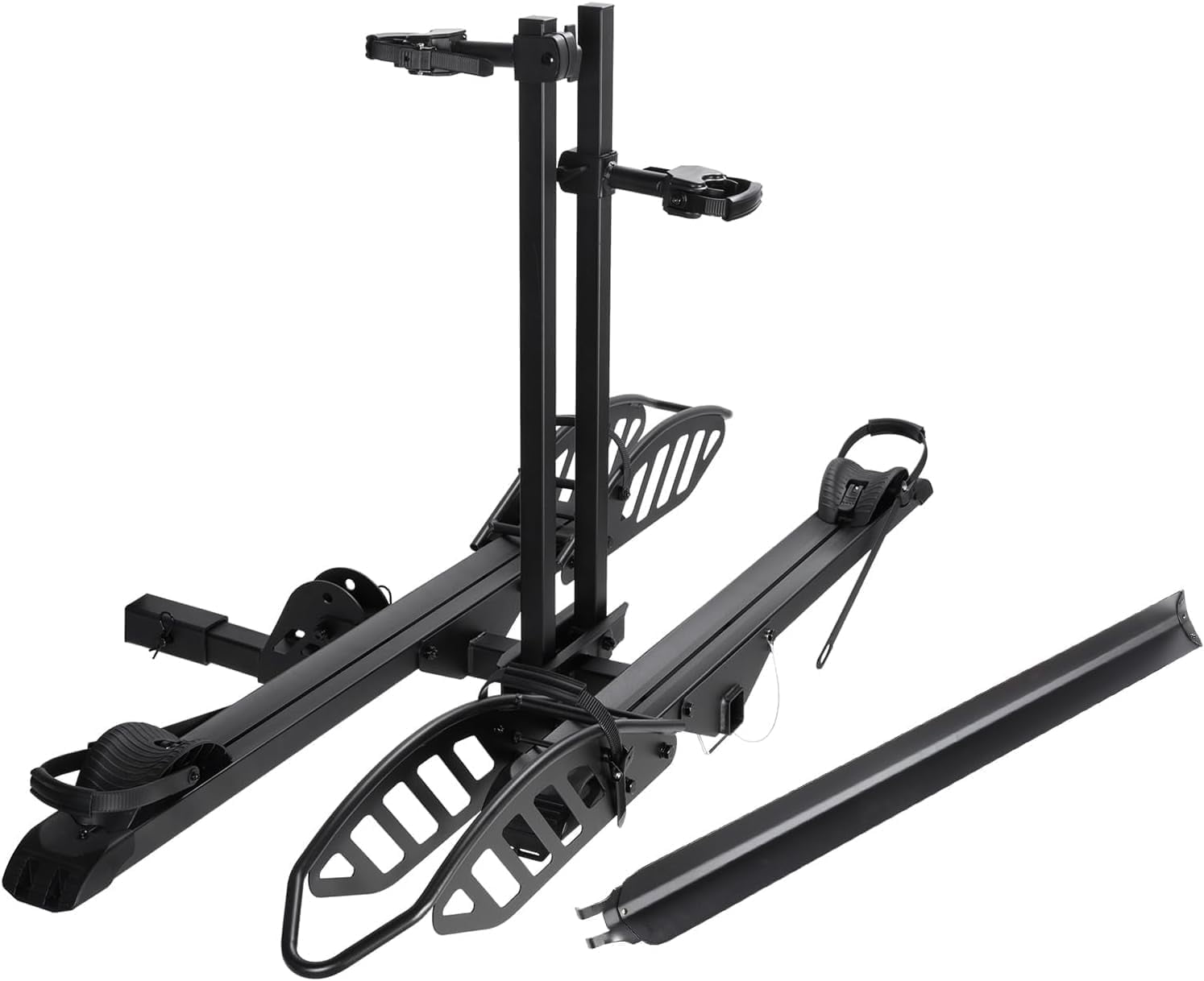 Young Electric Mate R Foldable Steel Hitch-Mount 2-Bike Rack, 200 lbs ...