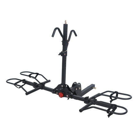 Young Electric Ebike Rack, 200lb Capacity, Alloy Steel Hitch Mount, Fits 5-Inch Fat Tire Bikes, 2-Inch Receiver