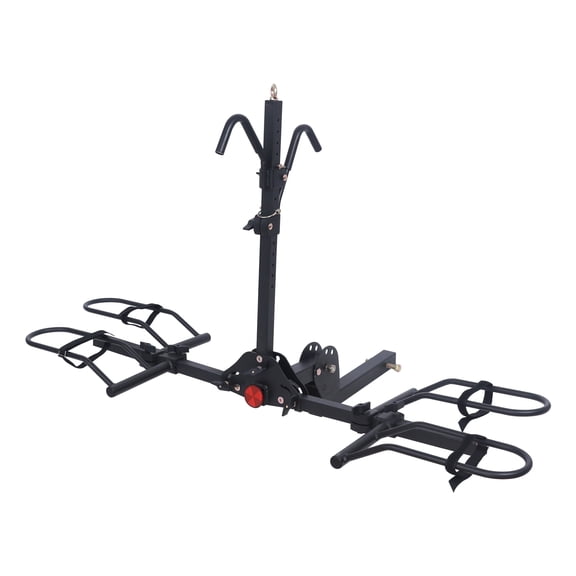 Young Electric Ebike Rack, 200lb Capacity, Alloy Steel Hitch Mount, Fits 5-Inch Fat Tire Bikes, 2-Inch Receiver