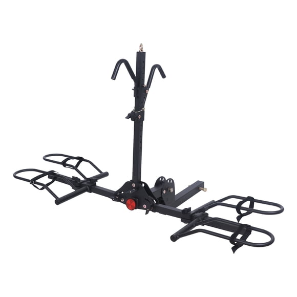 Young Electric Ebike Rack, 200lb Capacity, Alloy Steel Hitch Mount, Fits 5-Inch Fat Tire Bikes, 2-Inch Receiver