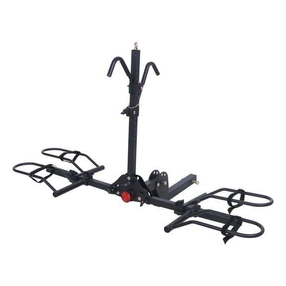 Young Electric Ebike Rack, 200lb Capacity, Alloy Steel Hitch Mount, Fits 5-Inch Fat Tire Bikes, 2-Inch Receiver