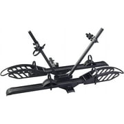 Young Electric Alu 200lb Hitch Mount E-Bike Rack for SUV/Truck/RV, 2'' Receiver, 5'' Fat Tire, Black