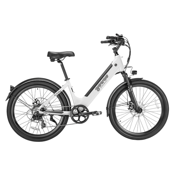 Young Electric E-Daily Step-Through Commuter Ebike for Adults, 500W Motor, 48V 480Wh LG Battery, Up to 45 Miles, 20 MPH, UL Certified – White