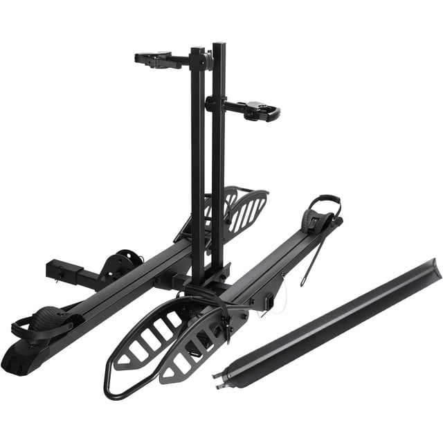 Young Electric Mate R Foldable Steel Hitch-Mount 2-Bike Rack, 200 lbs ...