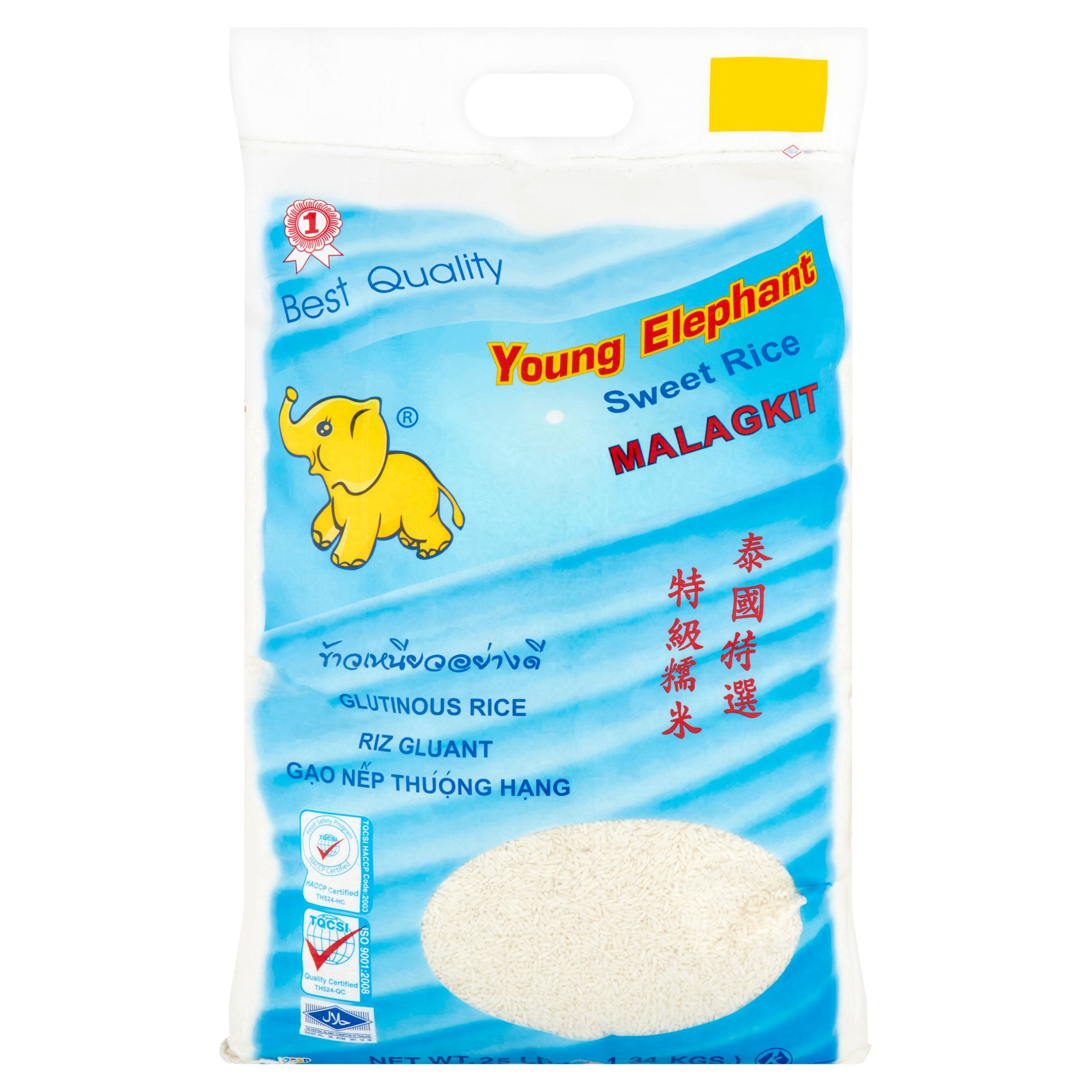 Young Elephant Malagkit Sweet Rice, 25 lbs
