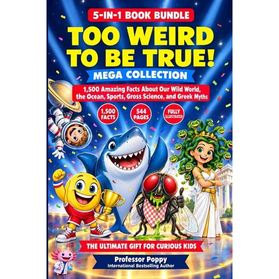 Young Explorer 5-in-1 Book Bundle: Too Weird to Be True! Mega Collection: 1,500 Amazing Facts About Our Wild World, the Ocean, Sports, , (Paperback)