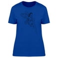 thumbnail image 1 of Young Fairy Thinking Silhouette T-Shirt Women -Image by Shutterstock, Female Medium, 1 of 2