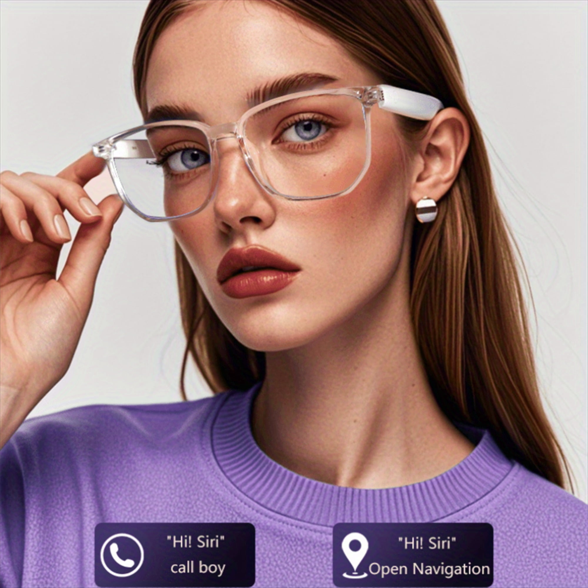Young Fashion Adult Smart Sunglasses Unisex Smart Touch Sound Glasses for Adult Office Use