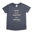 thumbnail image 1 of Young & Free Unisex Little Kids Navy "Awesome But Not Perfect" T-Shirt, 1 of 1